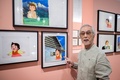 スイス・チューリヒの国立博物館の「日本のハイジ」展を訪れたアニメーターの小田部羊一氏（2019年8月31日撮影）。(c)FABRICE COFFRINI / AFP