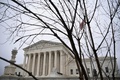 米首都ワシントンにある連邦最高裁判所（2022年2月25日撮影）。(c)MANDEL NGAN / AFP