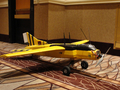 米ネバダ（Nevada）州ラスベガス（Las Vegas）で開かれたハッカーの会合「デフコン（DefCon）」で披露された、上空からのサイバー攻撃が可能な自作無人機（2011年8月5日撮影）。(c)AFP/Glenn CHAPMAN