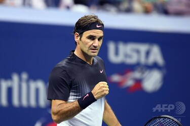 全米6度目V狙うフェデラー、19歳新鋭に苦戦 初戦辛くも逃げ切る 写真14