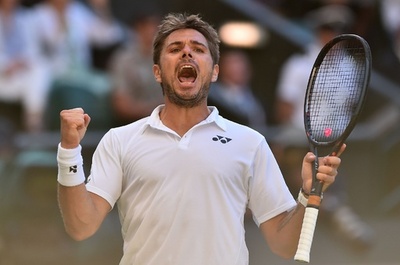 ワウリンカ、恋人ヴェキッチと共に番狂わせ ウィンブルドン初戦突破