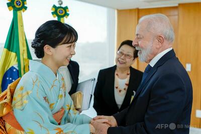 佳子さま、ブラジルのルラ大統領を表敬訪問