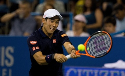 錦織圭、デルポ下しシティOP8強 連日の深夜決戦は「クレイジー」