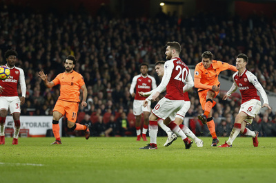 アーセナルとリバプール、計6得点の打ち合いの末にドロー