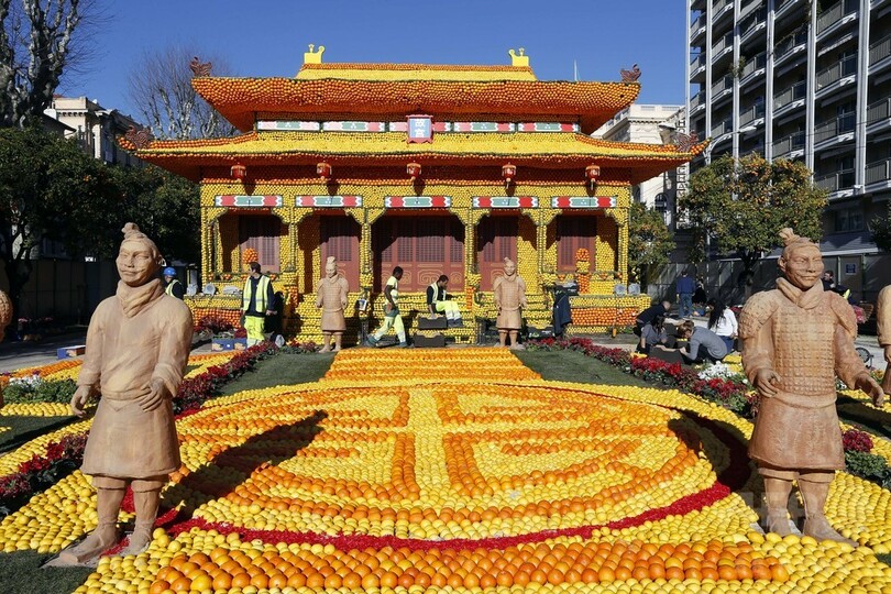 恒例の「レモン祭り」開催迫る、南仏