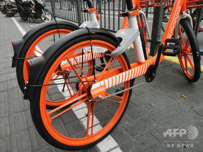 出前の使用済み容器、シェア自転車の部品に再利用