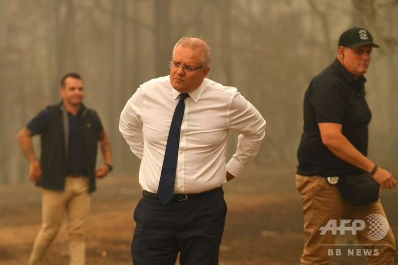 豪モリソン首相、森林火災対応に3000人の予備兵動員を発表