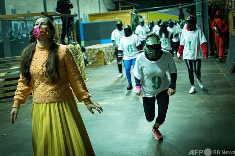 イカゲーム 命がけ じゃない体験型イベント イタリア 写真24枚 国際ニュース Afpbb News