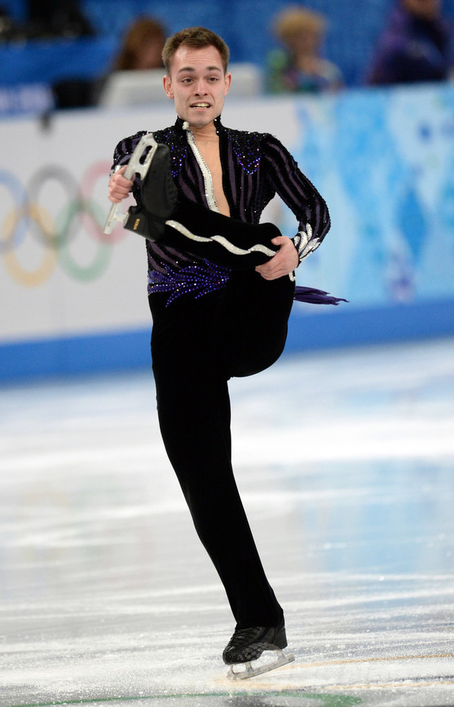 フィギュア団体戦・男子FSで5位のパーキンソン、ソチ五輪 写真10枚