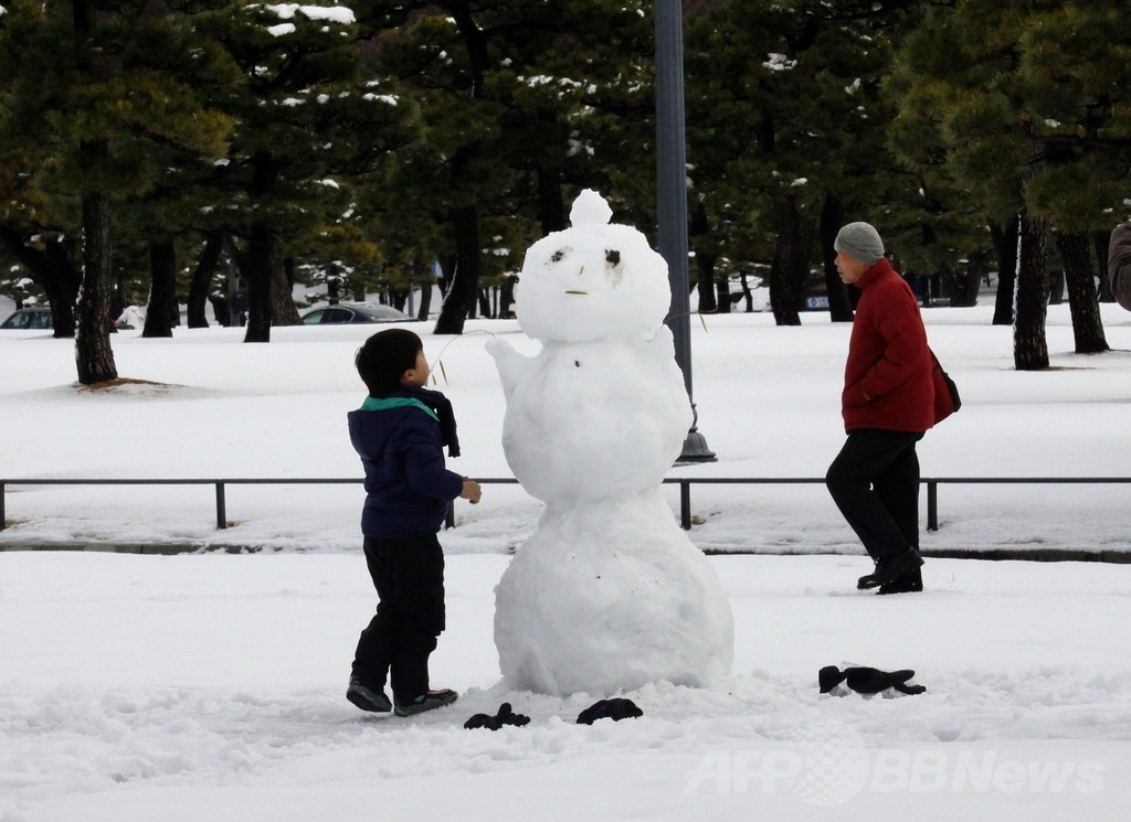 都心で45年ぶりの大雪、東北でも積雪増える
