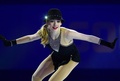 ソチ冬季五輪、フィギュアスケート・エキシビションの演技に臨むグレイシー・ゴールド（Gracie Gold、2014年2月22日撮影）。(c)AFP/JOHN MACDOUGALL
