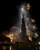 アラブ首長国連邦（UAE）ドバイ（Dubai）の世界一の超高層ビル「ブルジュ・ドバイ（Burj Dubai、正式名ブルジュ・ハリファ（Burj Khalifa））」の落成式（2010年1月4日撮影）。(c)AFP/MARWAN NAAMANI