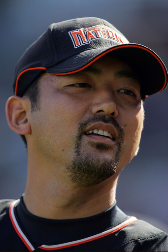 斉藤隆 オールスターゲーム前日の練習に臨む