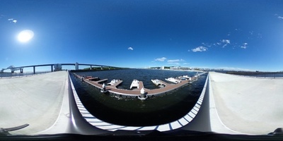 【360°パノラマ】海の森水上競技場、ボート・カヌーの会場①