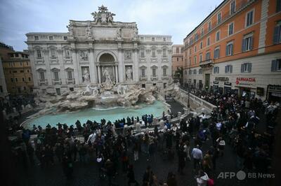 トレビの泉、入場料徴収へ 来年2月から370円 オーバーツーリズム対策
