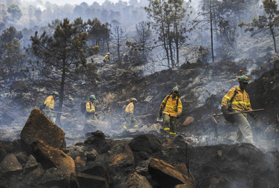 スペイン南部のリゾート地で山火事、6人死傷 5000人避難