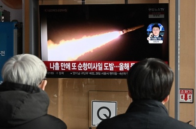 北朝鮮、巡航ミサイル数発を発射 韓国軍