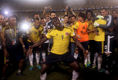 コロンビアが本大会出場に王手、W杯南米予選