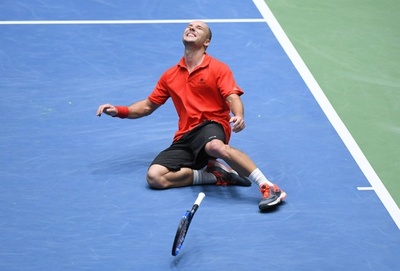 ゴフィン不在のベルギーがドイツ下し8強、ズベレフ敗れる デ杯