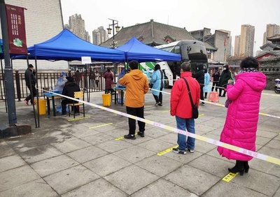 中国・天津、住民1400万人にコロナ検査開始