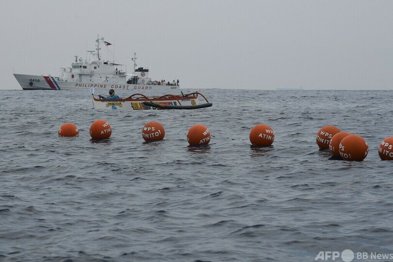 フィリピン民間船団、中国が実効支配するスカボロー礁への接近断念 主催者