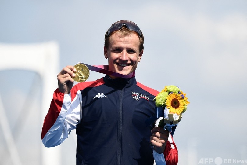 スタート混乱のトライアスロン男子、ブルメンフェルトが金メダル