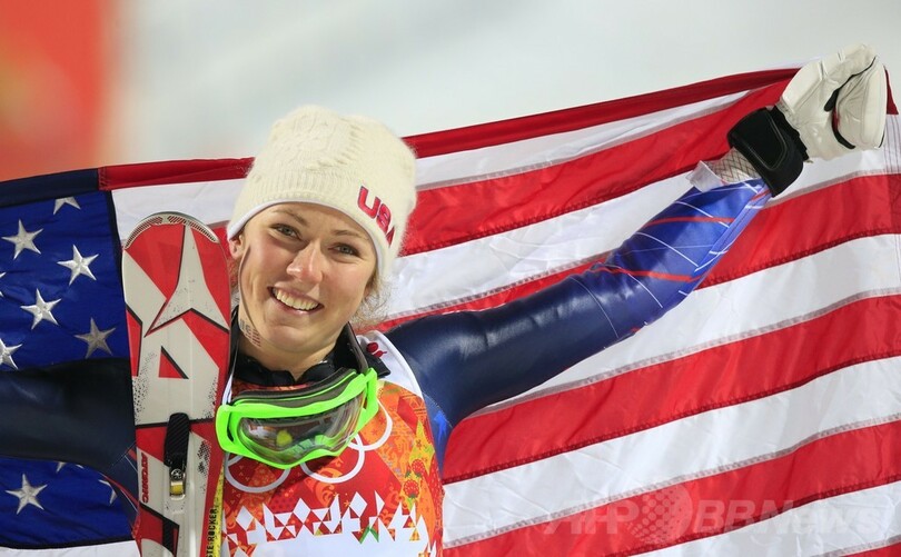 18歳のシフリンが女子回転で金メダル、ソチ五輪