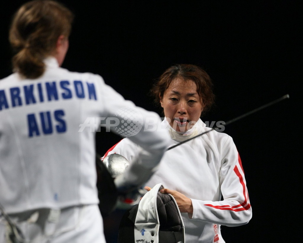 原田 1回戦突破 フェンシング 女子エペ個人 国際ニュース Afpbb News