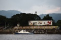 タイ・チェンライ側から見るメコン川と対岸のラオス（2019年9月19日撮影）。(c)Lillian SUWANRUMPHA / AFP