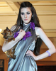 アルメニアの首都エレバン（Yerevan）で開催されたエレバン・ファッション・ウィーク（Yerevan Fashion Week）で発表された地元デザイナーの13年春夏コレクション（2012年5月25日撮影)。(c)AFP/KAREN MINASYAN