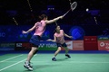 バドミントン、全英オープン、女子ダブルス準決勝。試合に臨む松友美佐紀/高橋礼華組（2020年3月14日撮影）。 (c)Oli SCARFF / AFP