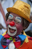 ブラジル・サンパウロ（Sao Paulo）で27日、サーカスデー（Circus Day）のイベントが開催され、大勢のピエロが集まった（2012年3月27日撮影）。(c)AFP/NELSON ALMEIDA