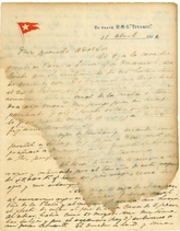 タイタニック号乗客の手紙、競売へ ウルグアイ