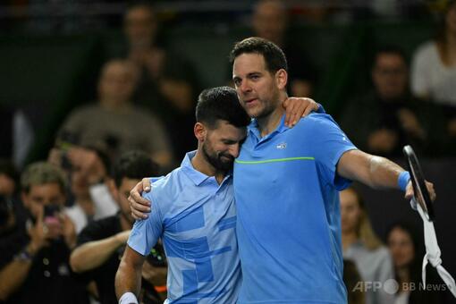 デルポトロ、引退試合でジョコと対戦 最後は二人で涙 写真14枚 国際