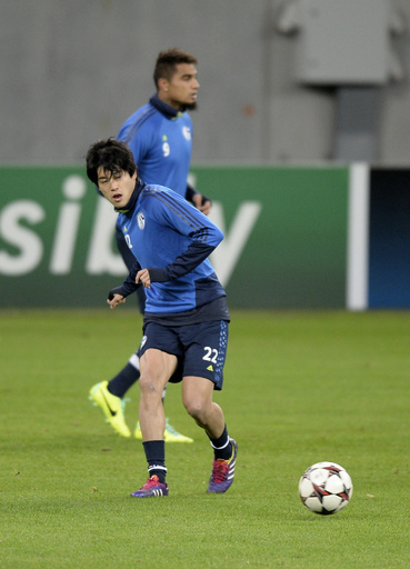 シャルケ内田らがステアウア戦控え調整、欧州CL