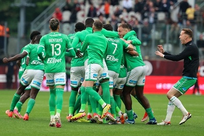サンテティエンヌ メッスとのPO制し仏リーグ1昇格