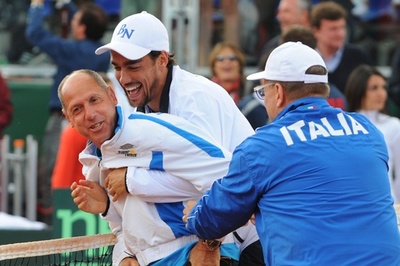 イタリアが英国を破り準決勝進出、デビス杯