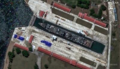 姿勢復元の北朝鮮駆逐艦の映像公開 