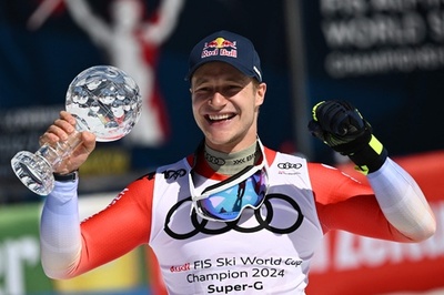 オデルマットとグートベーラミがS大回転種目別優勝 アルペンW杯