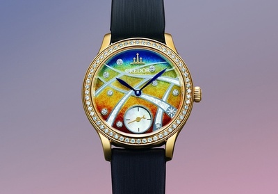 「クレドール」、エナメルとダイヤモンドが輝く30本限定モデル