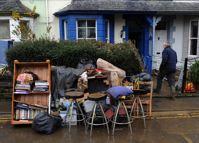 英国の洪水続く、さらなる豪雨に警戒