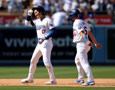 大谷がサヨナラ打 ドジャース3連勝