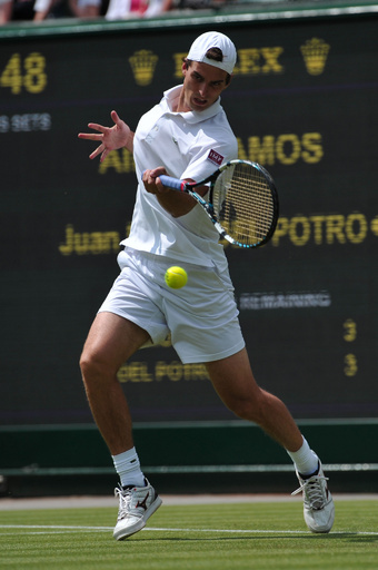 デルポトロが快勝で初戦突破、ウィンブルドン選手権