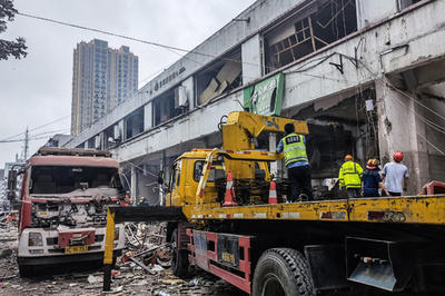 中国ガス爆発、死者25人に 国営メディア