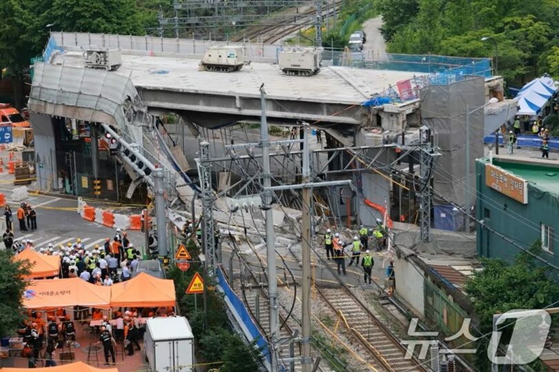 26日、ソウル市西大門区の西小門高架道路撤去現場(c)news1