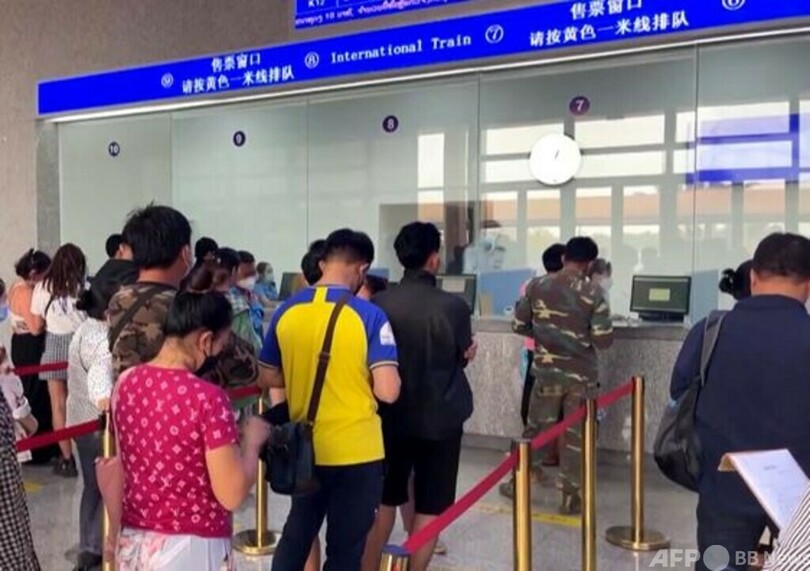 中国ラオス鉄道の国際旅客列車、13日運行開始