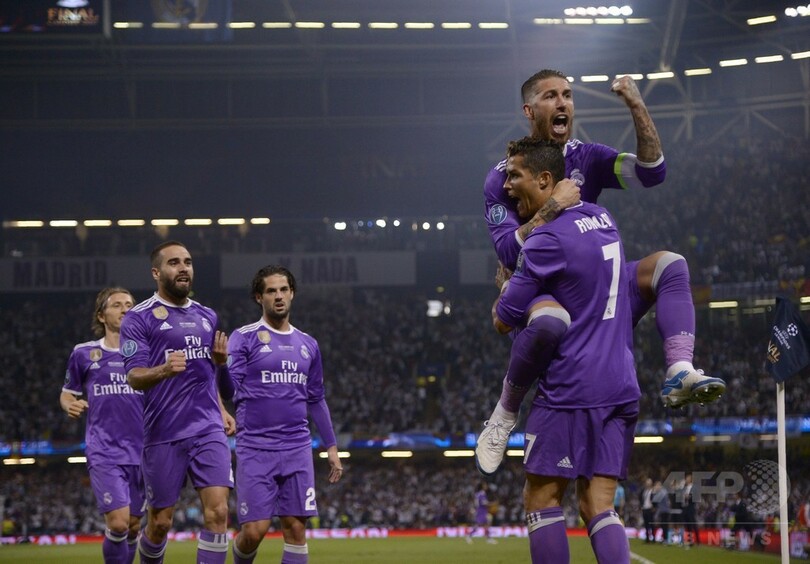 レアル・マドリードが欧州CL史上初の大会連覇、ロナウド2得点