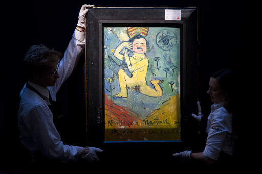ピカソの絵画、裏に別の絵 約82億円で落札 写真5枚 国際ニュース