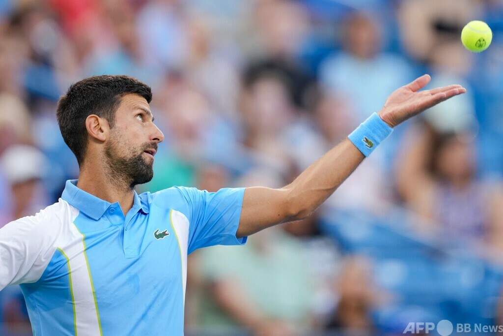 ジョコビッチ、2年ぶり米大会で初戦突破 相手が途中棄権 写真5枚 国際ニュース:AFPBB News