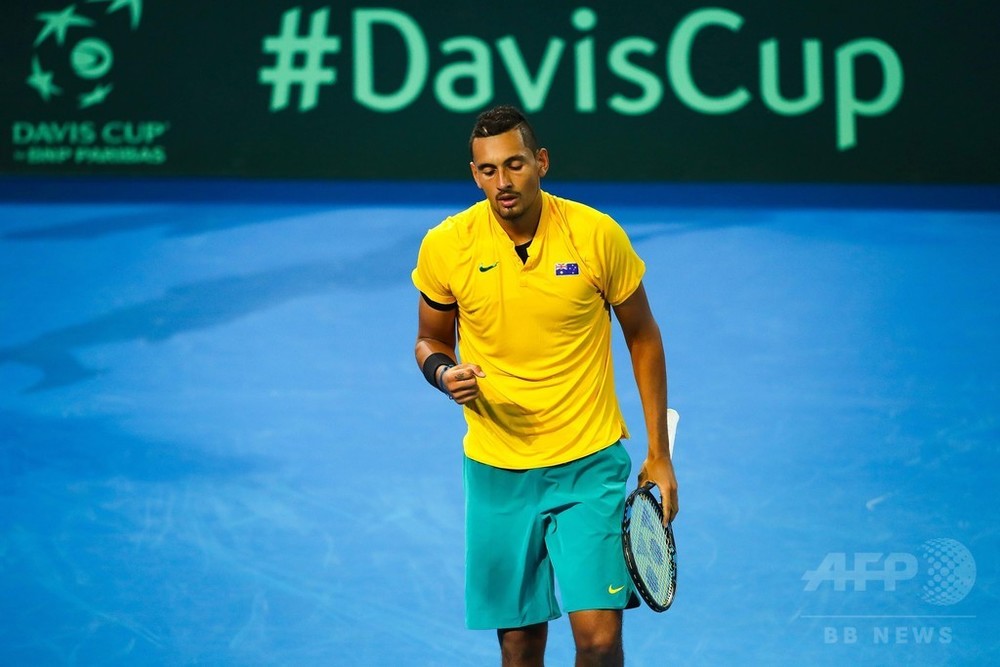 好調キリオス「全ポイントで勝負」、豪連勝で4強に王手 デ杯 写真11枚